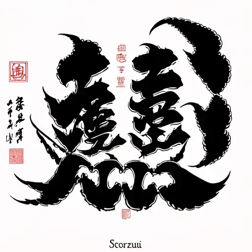 Scorpio In Chinese Characters