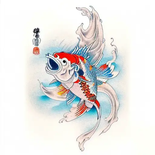 Wing Mountain Koi Fish