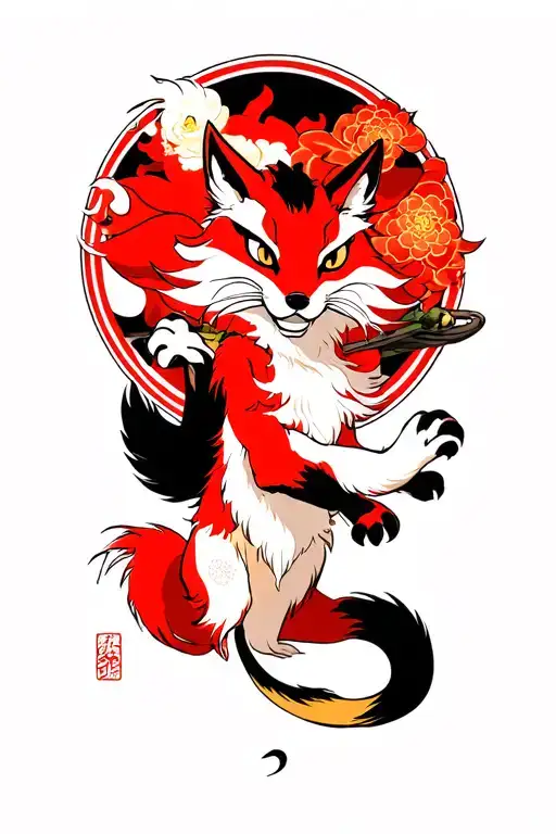 Kitsune Evil Jumps Down