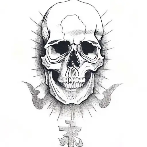 Skull With Text Of Faith