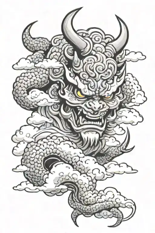 Clouds And Oni Demon