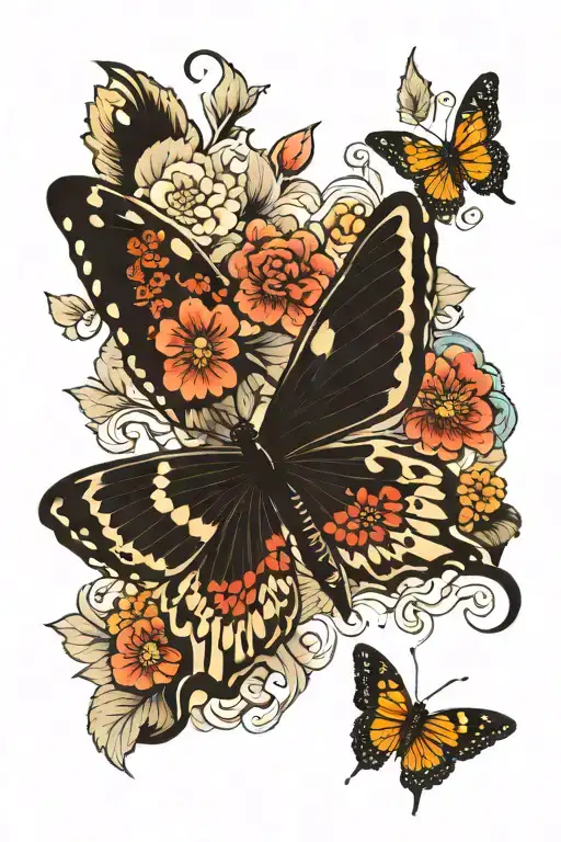 Butterfly With Different Wings
