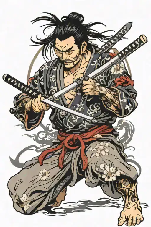 Shiraishi With Katana Sword
