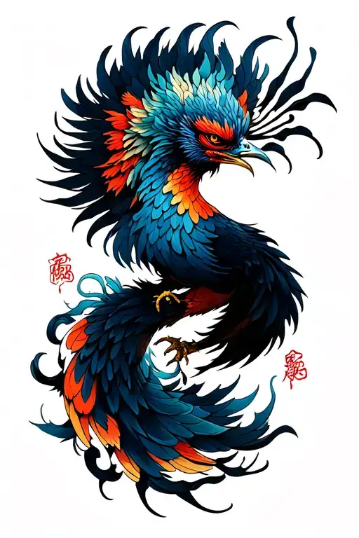 Japanese Style Phoenix Wind