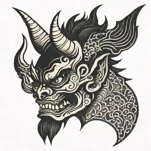 Demon Head Profile Holding