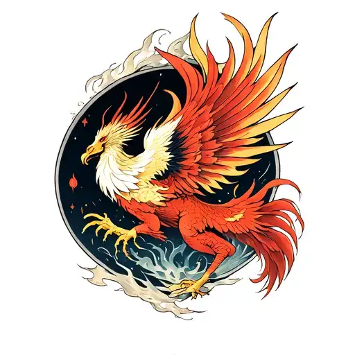 Phoenix Rising From Ashes