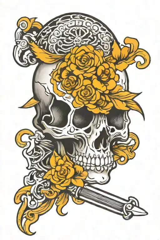 Skull And Helmet