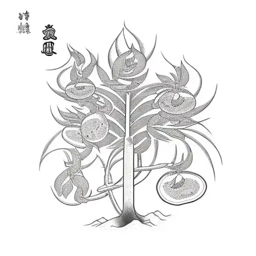 A Coffee Bean Plant Growing Into A Family Tree