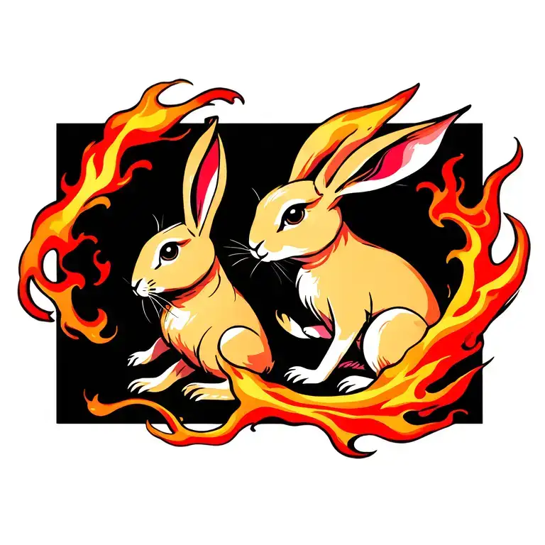 Fire Rabbit And Aries Zodiac Sign