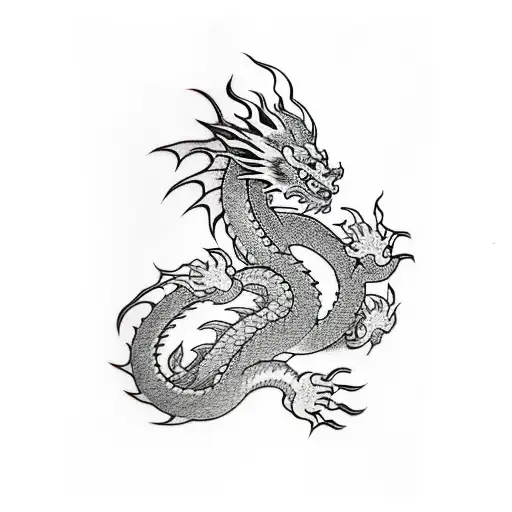 Dragon From Hand To Arm