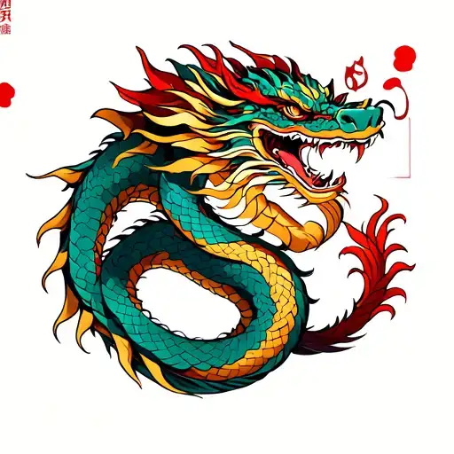 Dragon Wrapped Around Arm