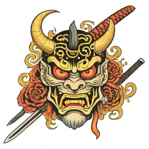 Oni Mask Katana