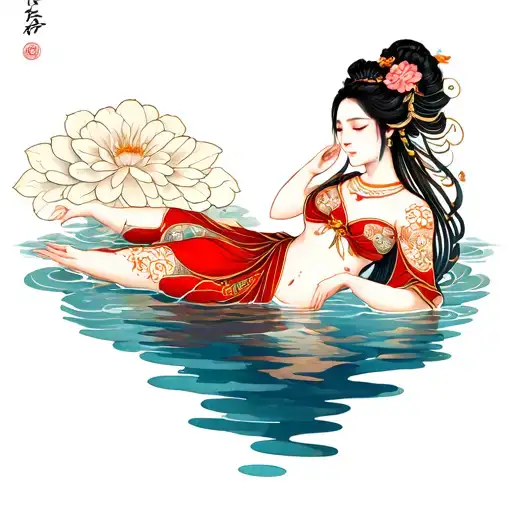 Water Goddess Laying