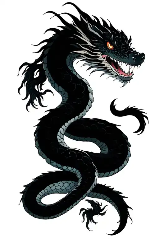 Dragon Snake Tattoo Sleeve