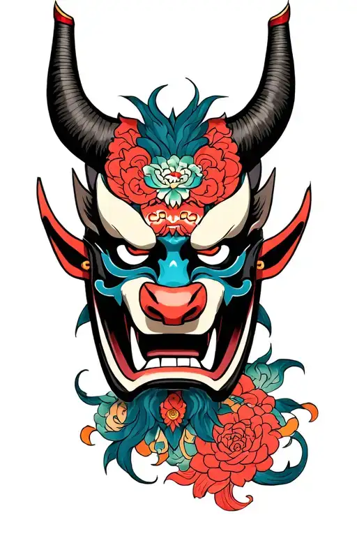 Oni Demon Mask Ox
