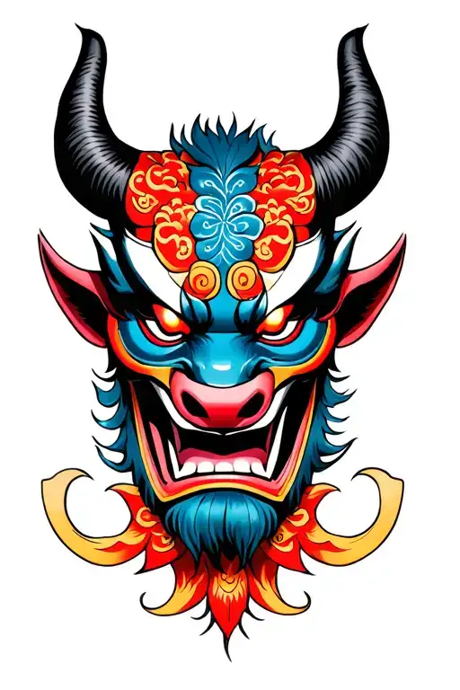 Oni Demon Mask Ox