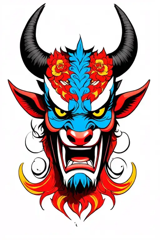 Oni Demon Mask Ox