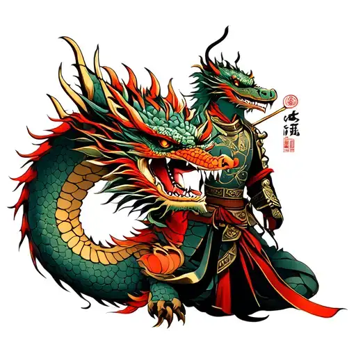 I What A Warrior With A Dragon Realist