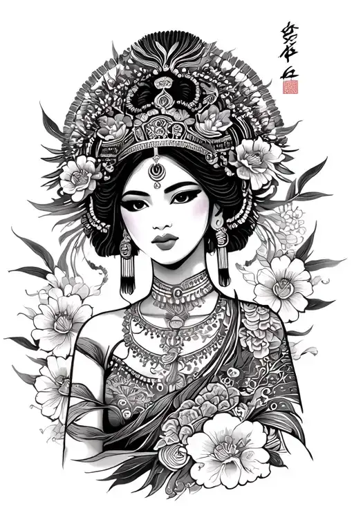 African Goddess Surrounded