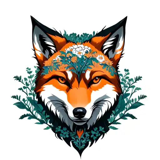 A Mix Of Fox And Wolf With Forest Shadows