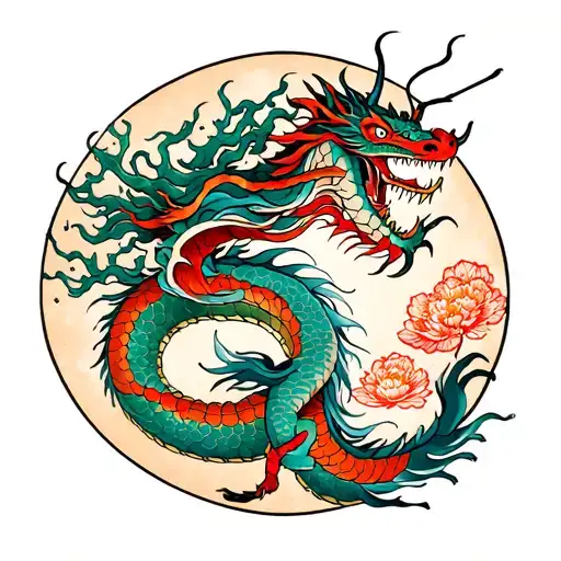 Dragon And Life Tree Branch