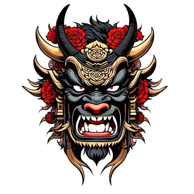 Samurai Oni Mask