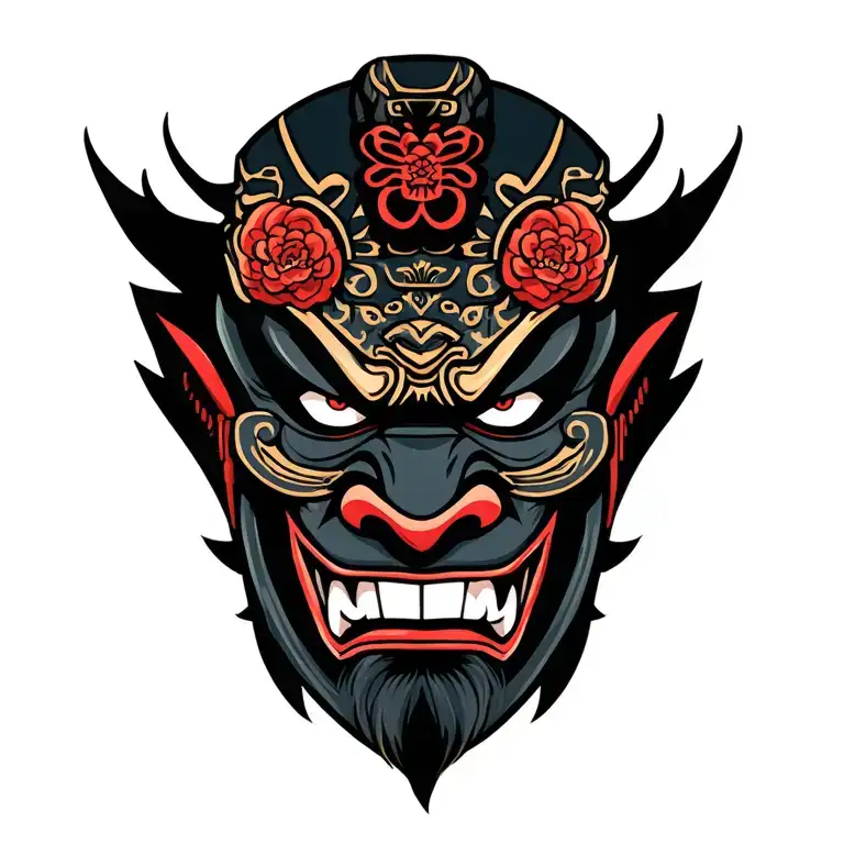 Samurai Oni Mask