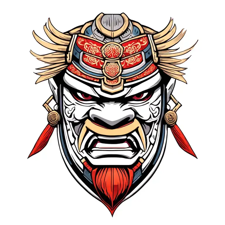 Samurai Head They Mask