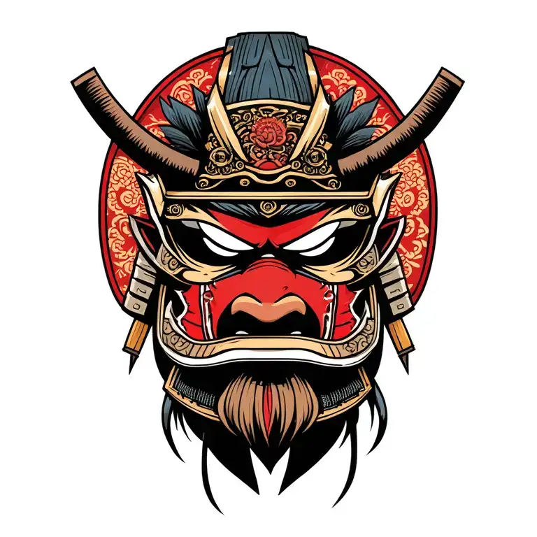 Samurai Head They Mask