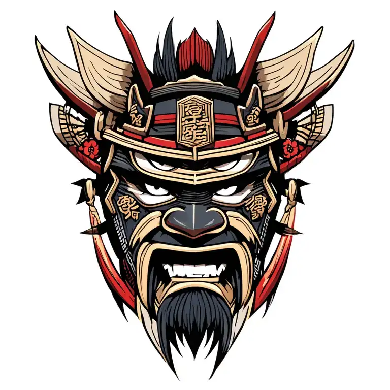 Samurai Head They Mask