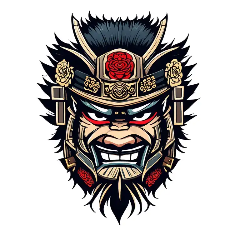 Samurai Head They Mask