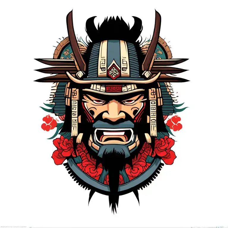 Samurai Head They Mask