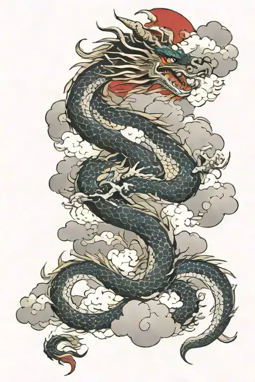 Dragon And Clouds