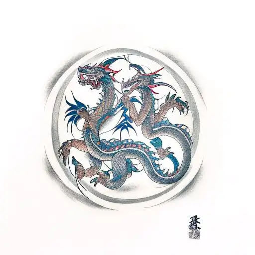 Two Dragons In A Moon