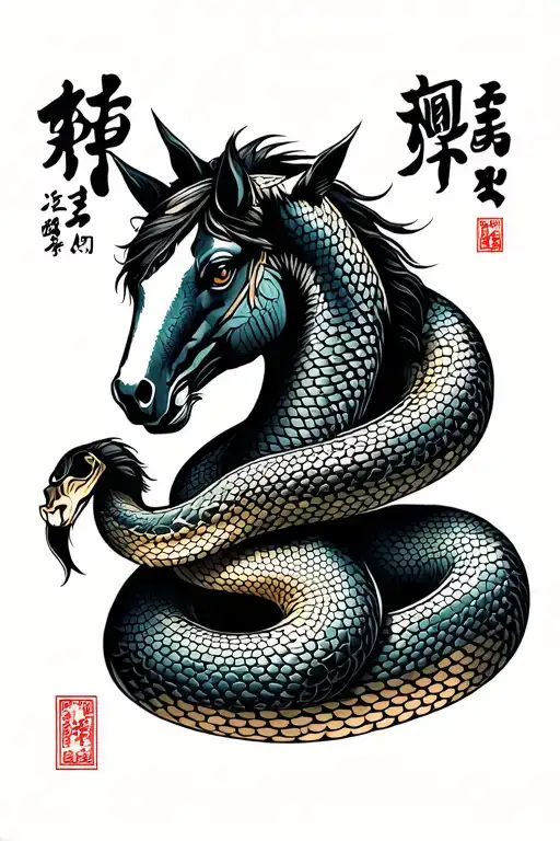 Snake With Horse