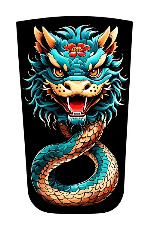 Foo Dog And Snake