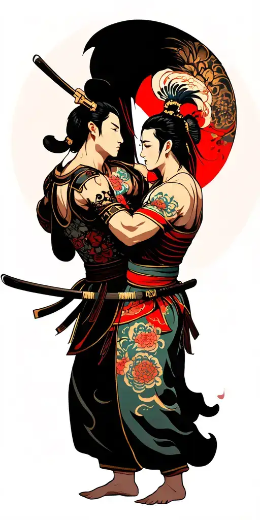 Warriors Fighting Each Other