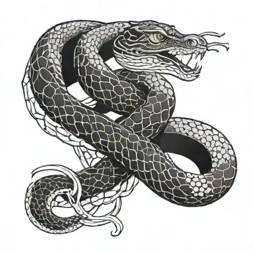 Egyptian Ouroboros Snake Wrapping