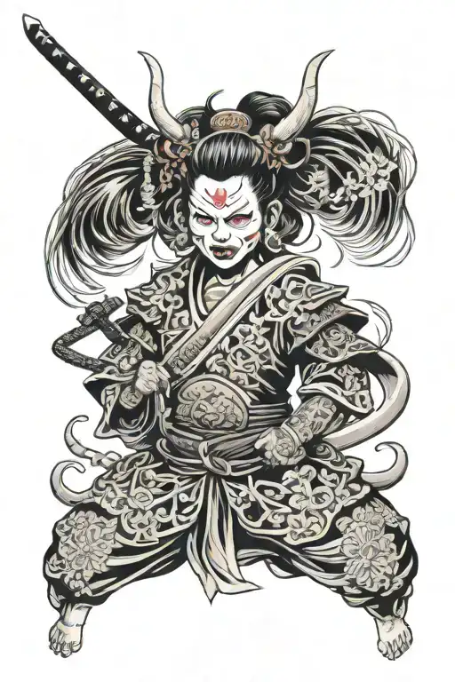 Samurai Oni Girl