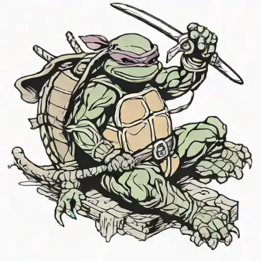 Simple Tmnt Donatello Black