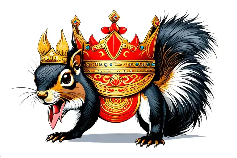 Fierce Squirrel King Crown