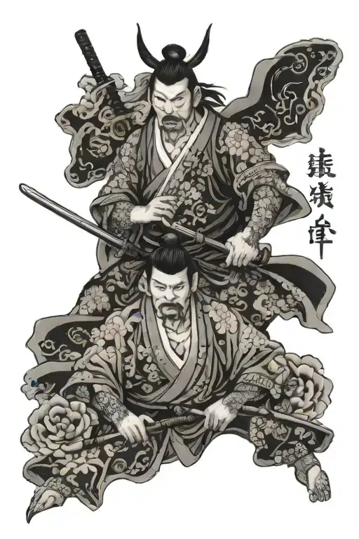 Samurai Father And Son