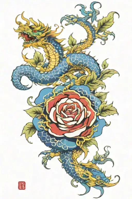 Blue Rose Dragon