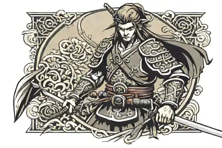 Link Zelda Samurai Warrior