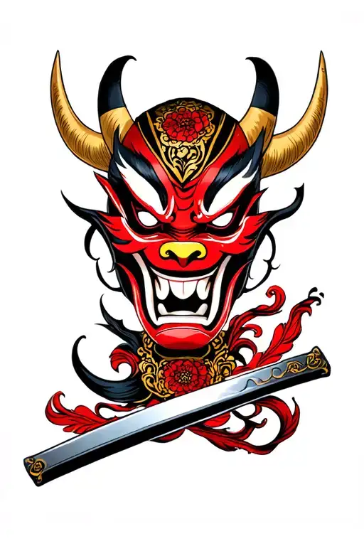 Oni Mask Katana