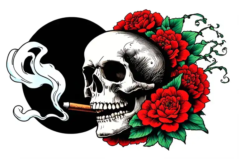 Skull Smoking Joint