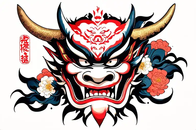 Japanese Demon Mask