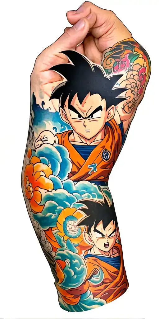 Dragonball Z Arm Sleeve Featuring Main Characters