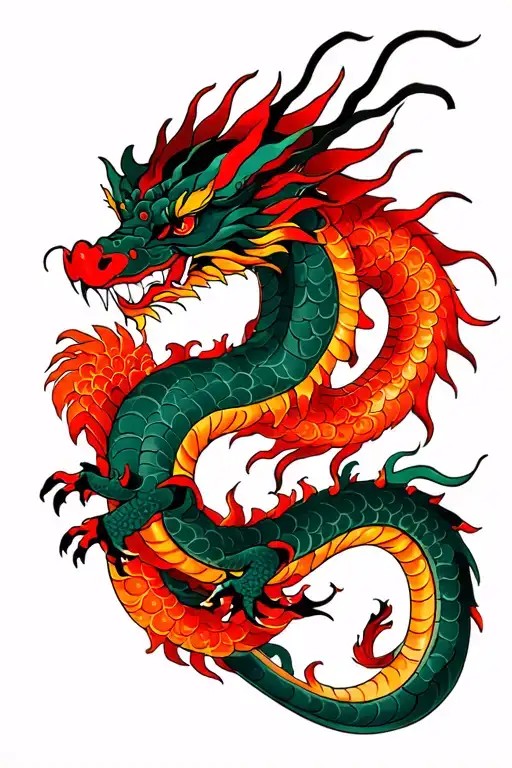 Create A Dragon Tattoo In Japanese Style