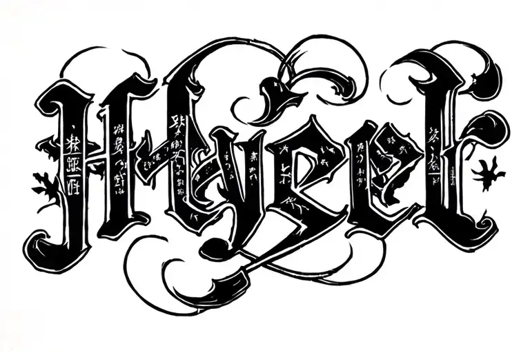 Lettering Hate Myself